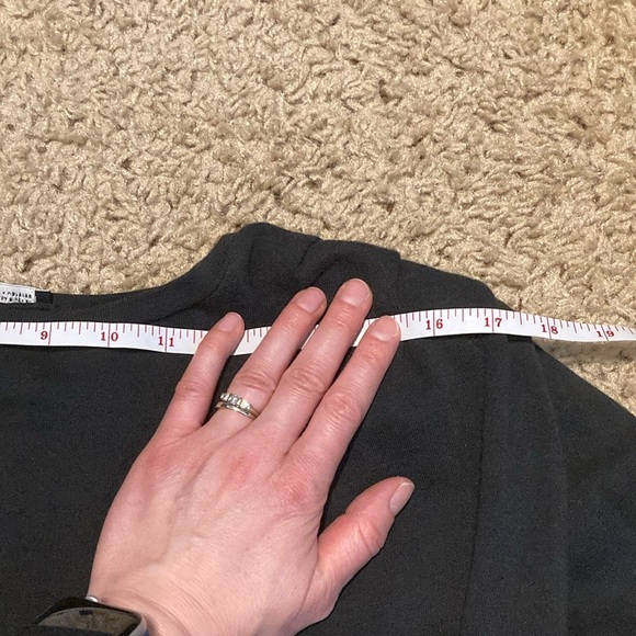 Zara Blue Boxy Crop Sweatshirt with Long Sleeves - Picture 9 of 12